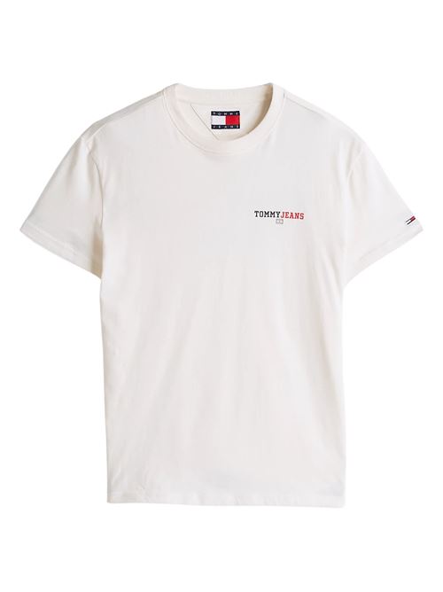 T-shirt bianca in cotone Tommy Jeans | DM0DM20815YBH
